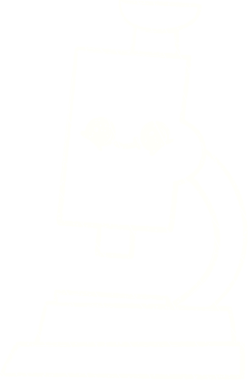 Bir insan tarafından çizilmiş mikroskop Tebeşiri