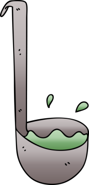 bir insan tarafından çizilmiş gölgelenmiş garip karikatür kepçesi