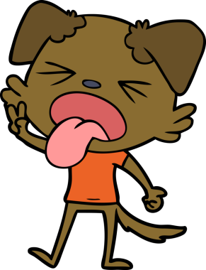 Bir insan tarafından çizilmiş iğrenç bir çizgi film.