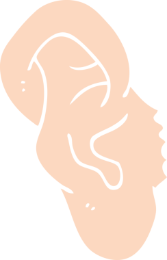 Bir insan tarafından çizilen düz renk çizimi