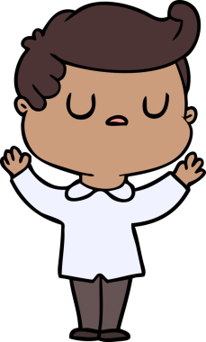 Bir insan tarafından çizilmiş bir karikatür.