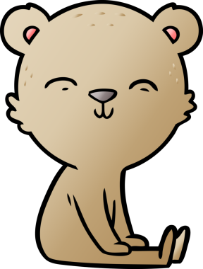 Bir insan tarafından çizilmiş bir çizgi film karakteri.