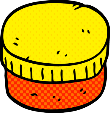 bir insan tarafından çizilmiş karalama nemlendirici kavanozu.