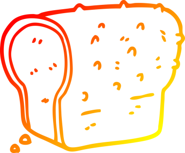 Bir insan tarafından çizilmiş bir çizgi filmin sıcak gradyan çizimi.