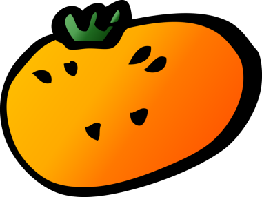 Bir insan tarafından çizilmiş karalama turuncusu.