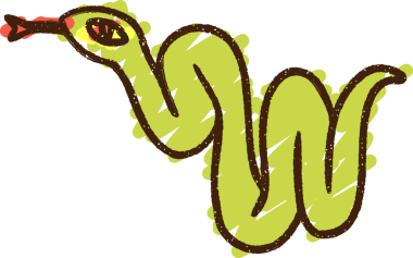 Bir insan tarafından çizilen Yılan Tebeşiri