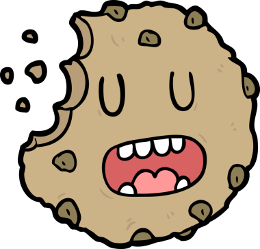 bir insan tarafından çizilmiş karikatür kurabiyesi