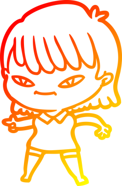 Bir insan tarafından çizilmiş çizgi film karakteri.