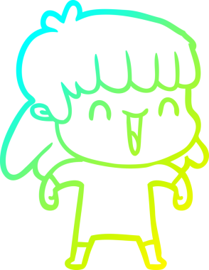 Bir insan tarafından çizilmiş endişeli bir karikatür çizimi.