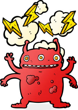 Bir insan tarafından çizilmiş uzaylı çizgi filmi.