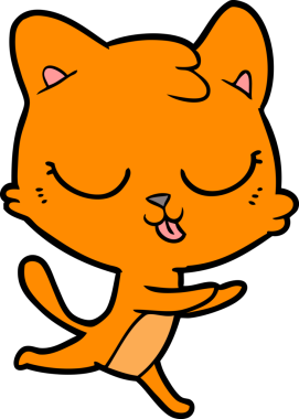 Bir insan tarafından çizilmiş kedi tıslaması.