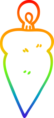 Gökkuşağı gradyanı çizimi bir insan tarafından çizilmiş bir karikatür noeli.