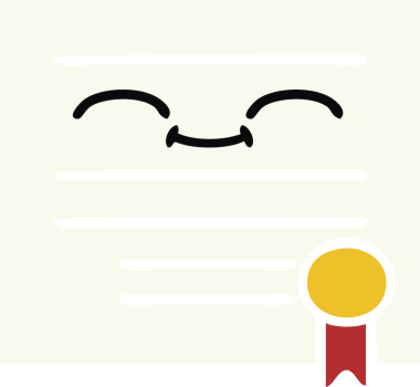 Bir insan tarafından çizilmiş mezuniyet diplomasının düz renkli retro karikatürü