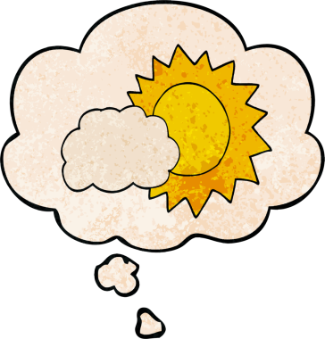 Bir insan tarafından çizilmiş grunge doku tarzında düşünce baloncuğu olan karikatür havası