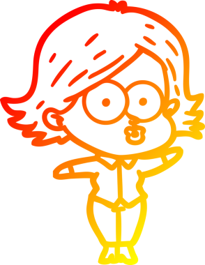 Bir insan tarafından somurtulmuş çizgi film kızı çizimi.