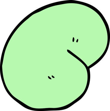 Bir insan tarafından çizilmiş el çizimi çizgi film sihirli fasulye