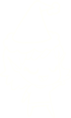 Bir insan tarafından çizilen Noel Elf Tebeşiri