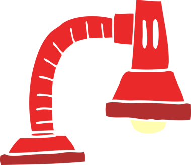 Bir insan tarafından çizilmiş ayarlanabilir karalama lambası.