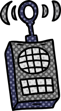 Bir insan tarafından çizilmiş bir telsiz karalaması.