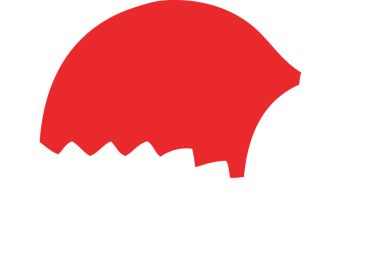 Bir insan tarafından çizilmiş düz renk karikatür Noel şapkası