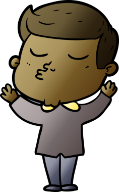 Bir insan tarafından çizilmiş karikatür mankeni adam.