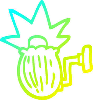 Bir insan tarafından çizilmiş karikatür çizimi.