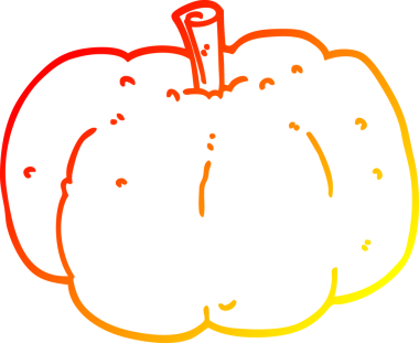 Bir insan tarafından çizilmiş bir çizgi balkabağı çizimi