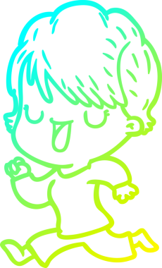 Bir insan tarafından çizilmiş bir karikatür kadın çizimi.