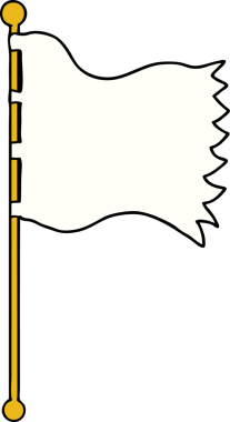 Bir insan tarafından çizilmiş çizgi film bayrağı.