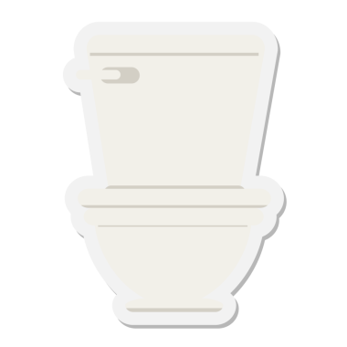 Bir insan tarafından çizilmiş tuvalet etiketi.