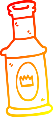 Bir insan tarafından çizilmiş alkollü bir karikatür çizimi.