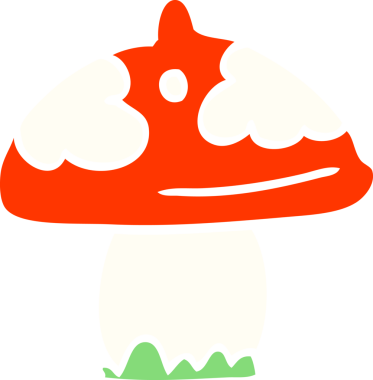 Bir insan tarafından çizilmiş karalama mantarı.