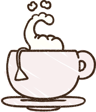 Bir insan tarafından çizilmiş çay tebeşiri