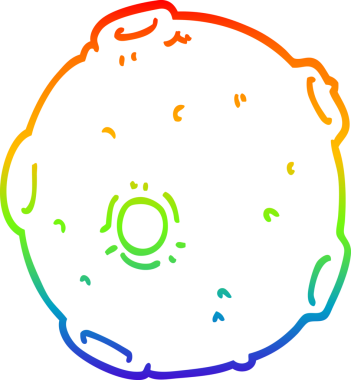 gökkuşağı gradyan çizgisi bir insan tarafından çizilmiş bir çizgi ayın çizimi