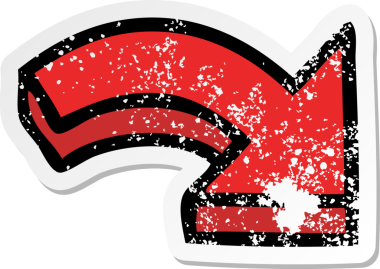 Bir insan tarafından çizilmiş sevimli bir çizgi filmin sıkıntılı çıkartması.