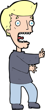 Bir insan tarafından çizilmiş karikatür.