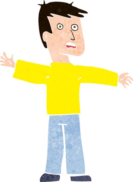 Bir insan tarafından çizilen karikatür adamı şaşırttı