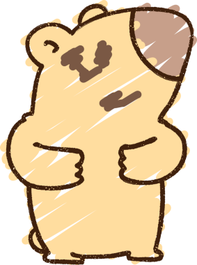 Bir insan tarafından çizilen Ayı Tebeşiri