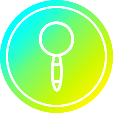 Bir insan tarafından çizilmiş havalı eğimli büyüteç dairesel simge