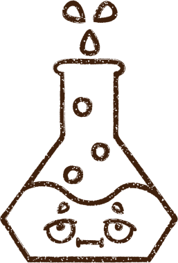 Bilim Deneyi Kömür Çizimi Bir insan tarafından çizildi