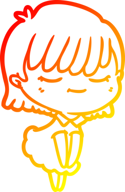 Bir insan tarafından çizilmiş bir karikatür kadın çizimi