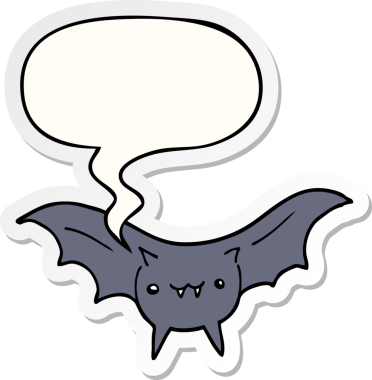 Bir insan tarafından çizilmiş konuşma balonu çıkartmalı çizgi film sopası.