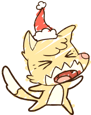 Bir insan tarafından çizilen Noel Kurdu Tebeşiri