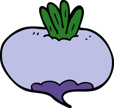 Bir insan tarafından çizilmiş karalama şalgam.