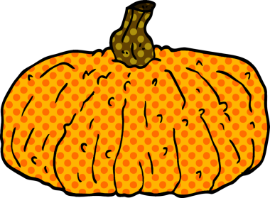 Bir insan tarafından çizilmiş karalama balkabağı.