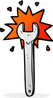 Bir insan tarafından çizilmiş çizgi film anahtarı.