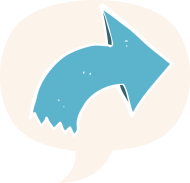 bir insan tarafından çizilmiş, konuşma baloncuklu bir çizgi film.