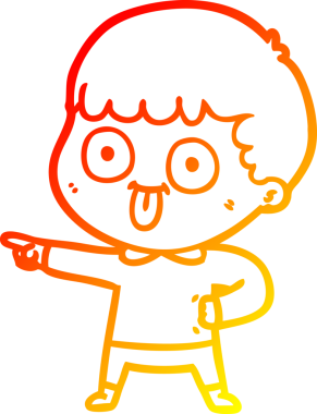 Bir insan tarafından çizilmiş çizgi film karakteri.