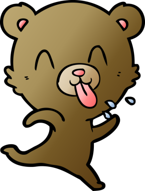 Bir insan tarafından çizilmiş bir çizgi film karakteri.