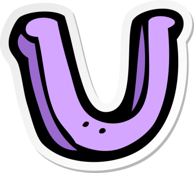 Bir insan tarafından çizilmiş bir karikatür çıkartması.